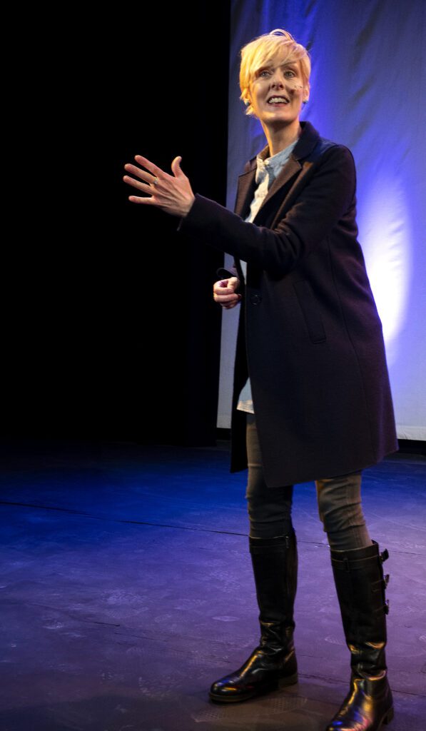 Photo of Charlotte on stage