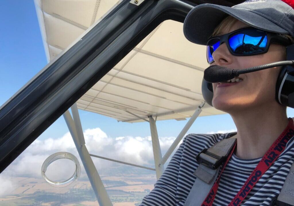 Photo of Charlotte flying